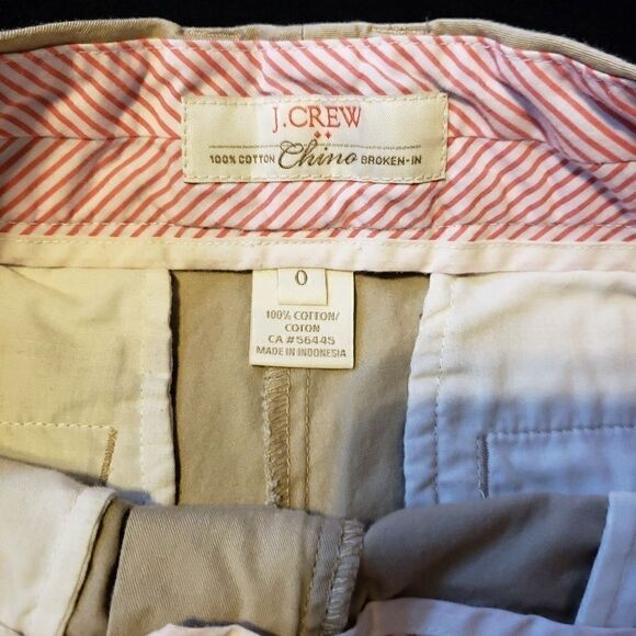 J Crew Tab Broken-in Chino shorts, size 0 - Picture 4 of 7